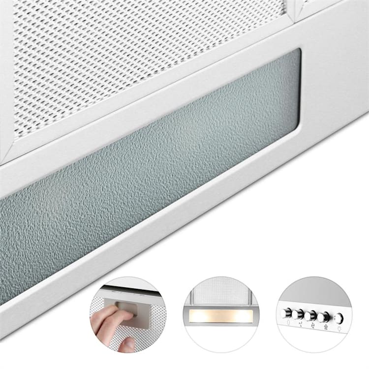 Karajan 90 Exhaust Cooker Hood Stainless Steel Fumes Extractor 90 cm Wall-Mounted 536 m³ / h 90
