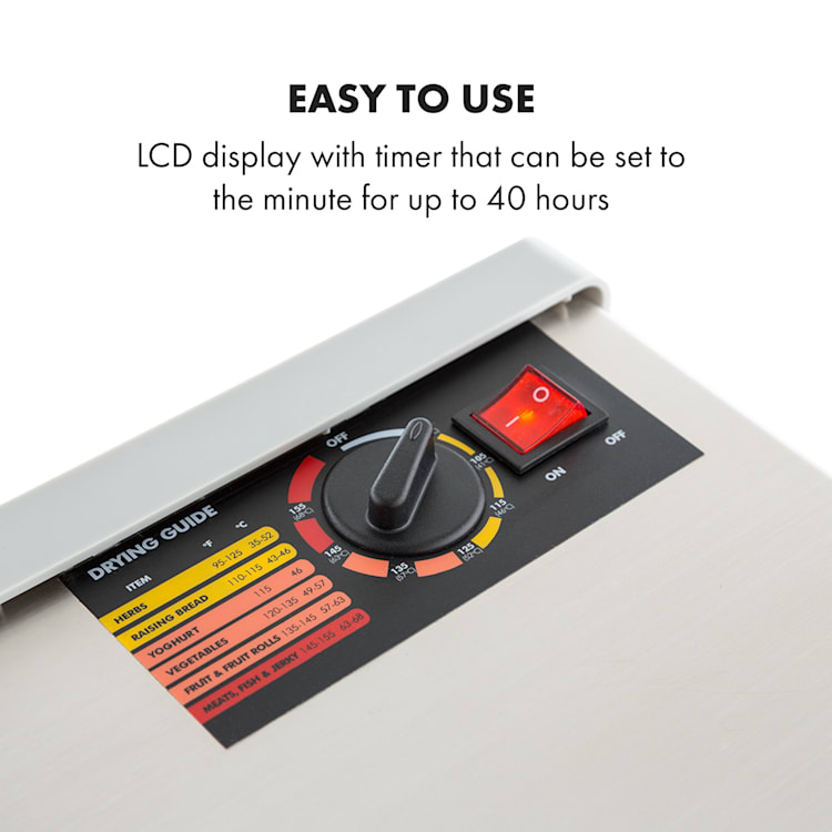 Fruit Jerky Steel 6 dehydrator 6 shelves 630 W surface area: 0.65 m² 6 stages