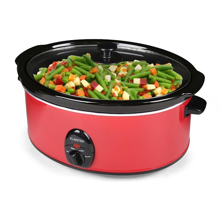 Bristol 65 Slow Cooker Schongarer 6,5 Liter 300W rot Rot