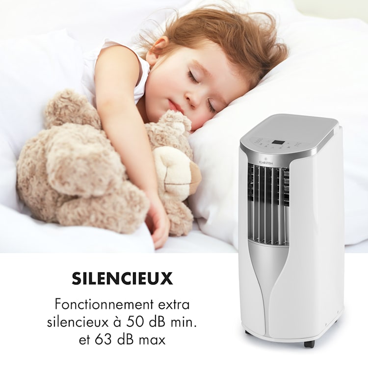 New Breeze 7 Climatiseur mobile 7000 BTU Classe énergétique A télécommande - blanc Blanc