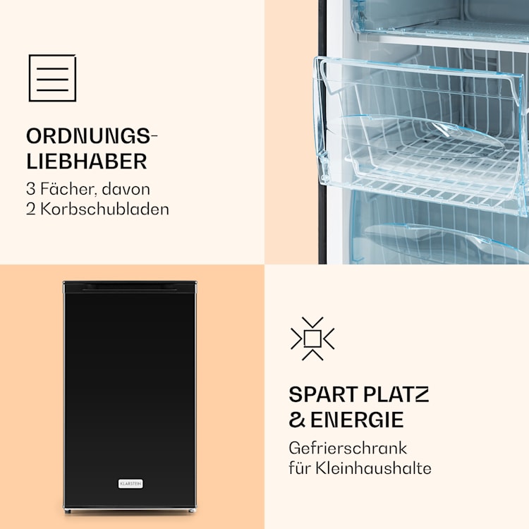 Garfield XL Gefrierschrank 4-Sterne 69L 80W Betriebsgeräusch: 41 dB Schwarz