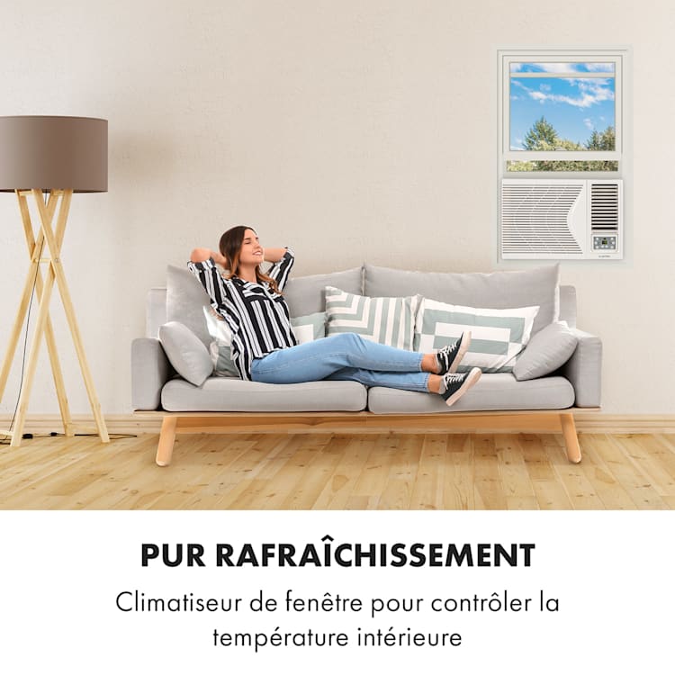 Frostik raam-airco 2,7 kW EEC A afstandsbediening
