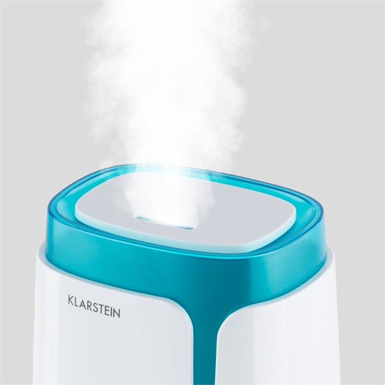 Stavanger Luftbefeuchter Aromafunktion Ultraschall 3,5l weiß/türkis Weiß