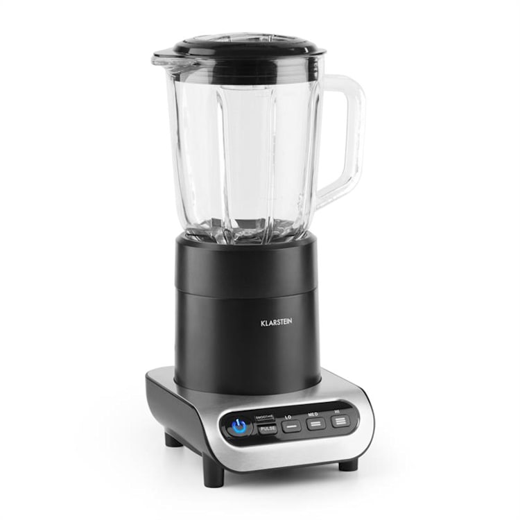 Lambada Standmixer 650 W 1,5 l Glasbehälter schwarz/metallic Silber