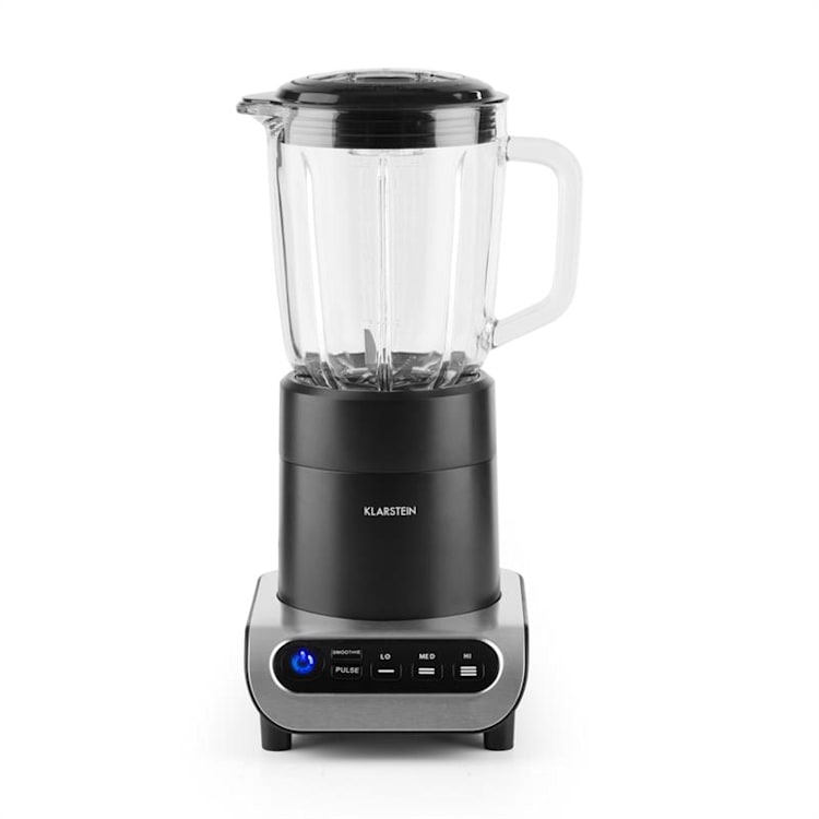 Lambada Standmixer 650 W 1,5 l Glasbehälter schwarz/metallic Silber
