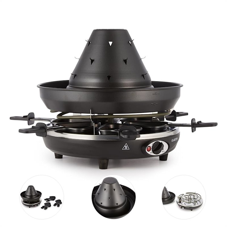 Taste Volcano Appareil à raclette & chapeau tatare 1500W 6 personnes