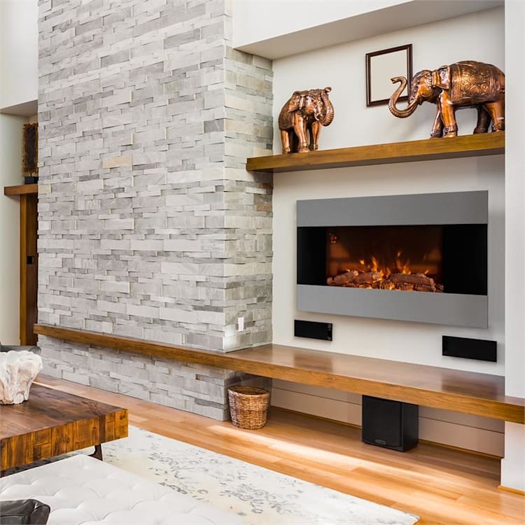 Basel Electric Fireplace Heater 2000W LED Remote Control