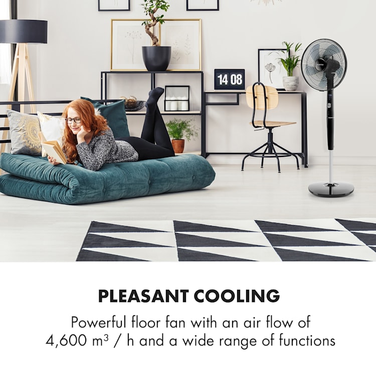 Silent Storm Floor Fan 16" (41cm) 5-Blade 32 dB min. 25.8W Black Black