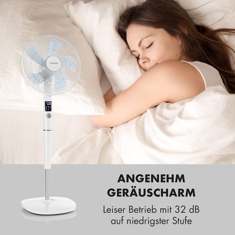 Silent Storm Ventilateur sur pied 16" (41cm) 5 pales 35W 80m³ - blanc Blanc