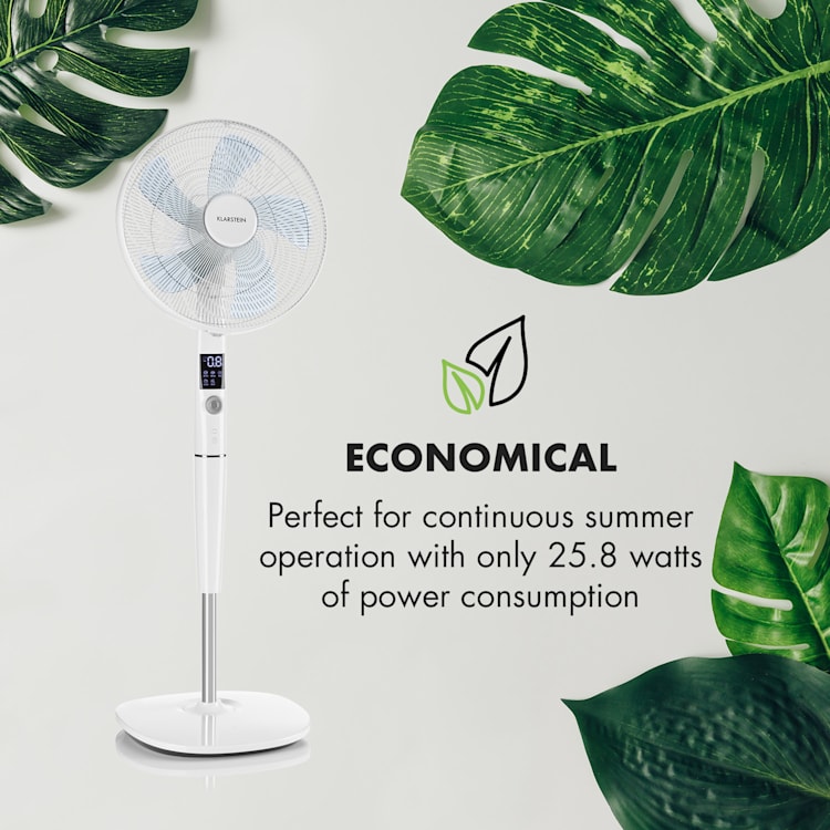 Silent Storm Floor Fan 16" (41cm) 5-Blade 32 dB min. 25.8W White White
