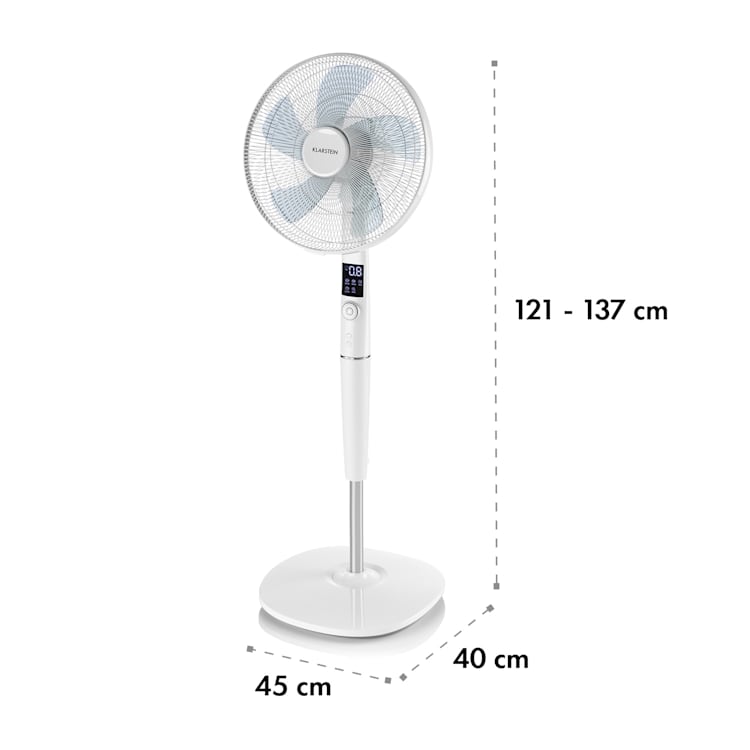 Silent Storm Ventilateur sur pied 16" (41cm) 5 pales 35W 80m³ - blanc Blanc