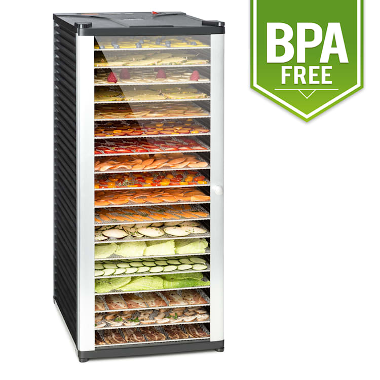 Fruit Jerky 18, černý, 1000 W, sušička, 18 pater z ušlechtilé oceli 18 plat