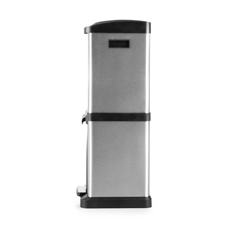 Ökosystem², szemeteskosár, hulladék osztályozó, 30 l (1 x15 l, 2x7,5 l), PE, nemesacél