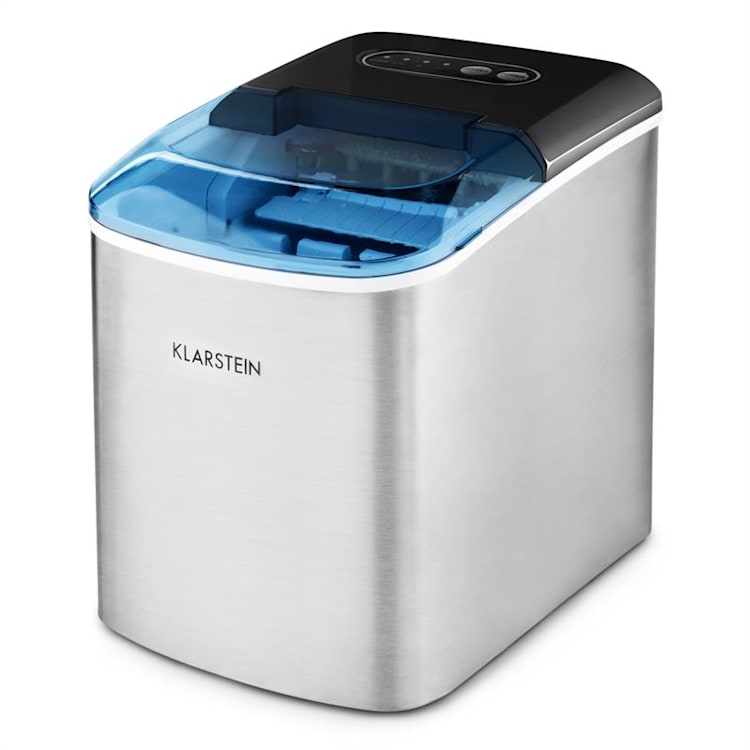 On-The-Rocks Máquina de Fazer Gelo LED | 12kg em 24h | 2.1l | Aço Inoxidável Preto