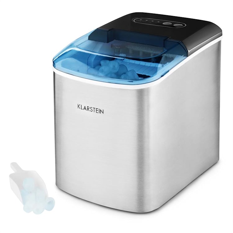 On-The-Rocks Ice Cube Machine LED 12kg every 24h 2.1l | Stainless Steel Black
