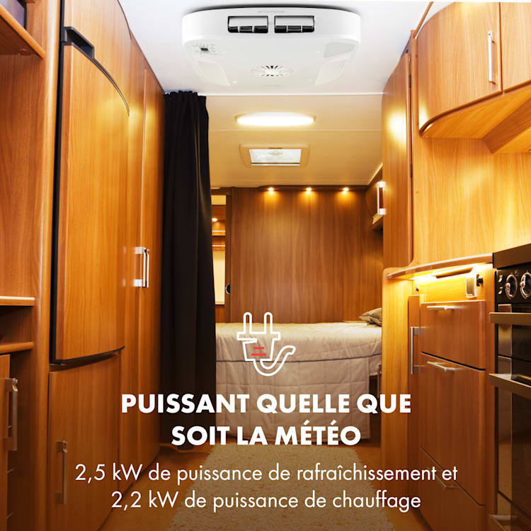 Klimaatmobiel caravan airco RV airconditioning 2,5 / 2,2 kW lamp