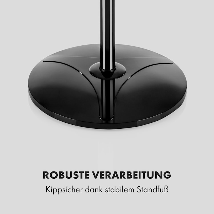 Summerjam Standventilator Standlüfter Ventilator | Ø 41 cm | 50 W | 3 Geschwindigkeiten | 4150 m³/h | Oszillation Timer Fernbedienung höhenverstellbar Schwarz