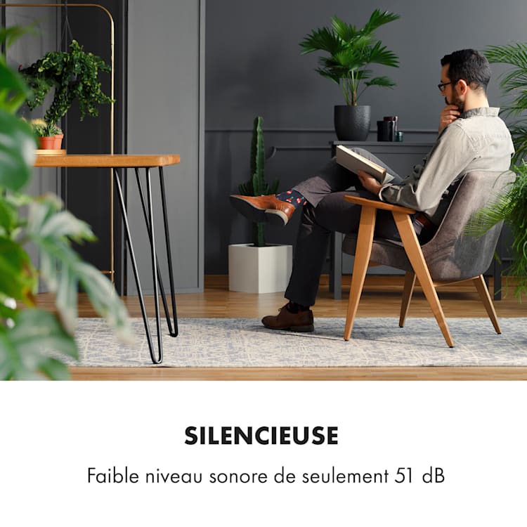 Whirlwind 3-en-1 rafraîchisseur ventilateur humidificateur d'air noir Noir
