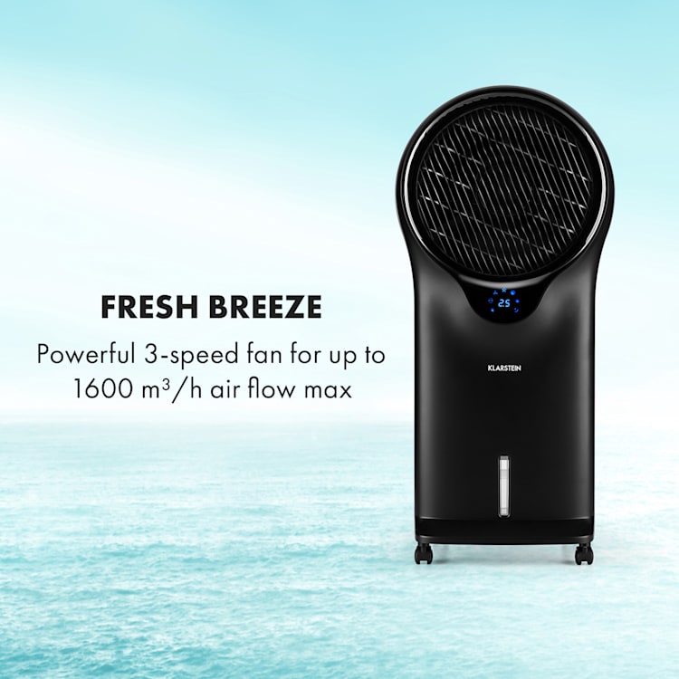 Whirlwind 3-in-1 Fan Air Cooler Humidifier 5.5L 90W Black Black