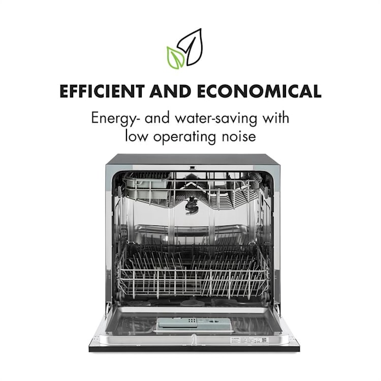Amazonia 8 Dishwasher Mini Dishwasher A + 1620W Black Black