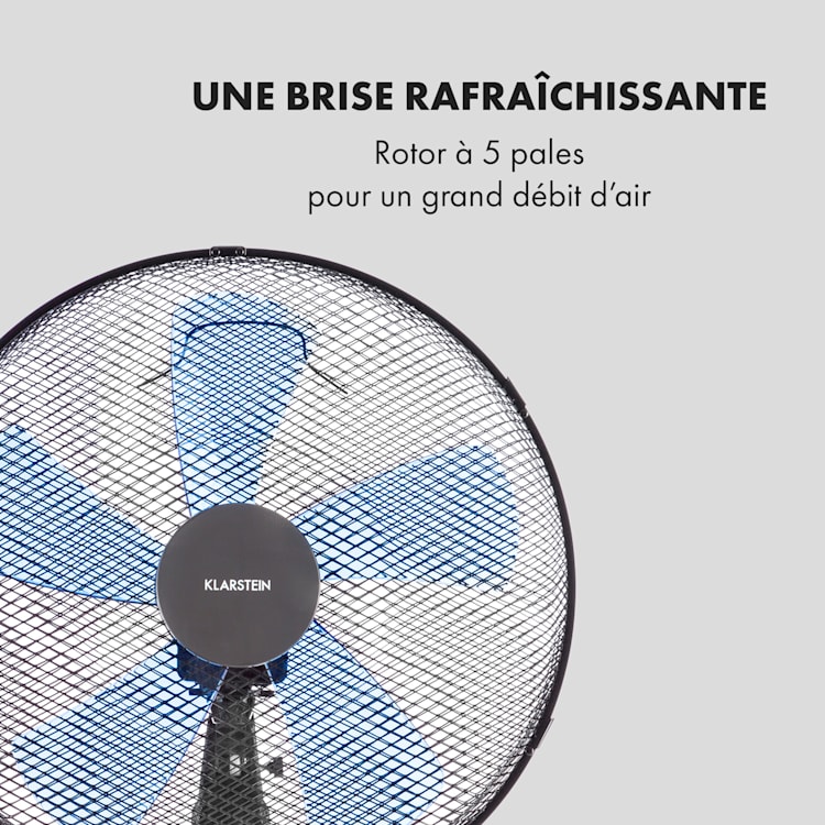 Summerjam ventilateur sur pied 41 cm 50 W 3 vitesses - gris Gris