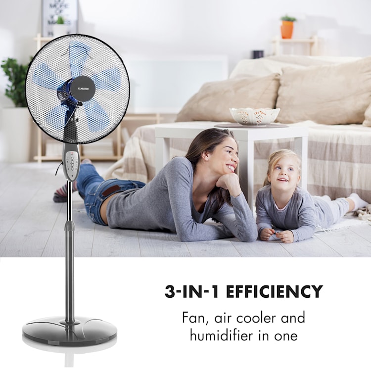 Summerjam Standing Fan 41cm 50W 3 Steps Grey Grey