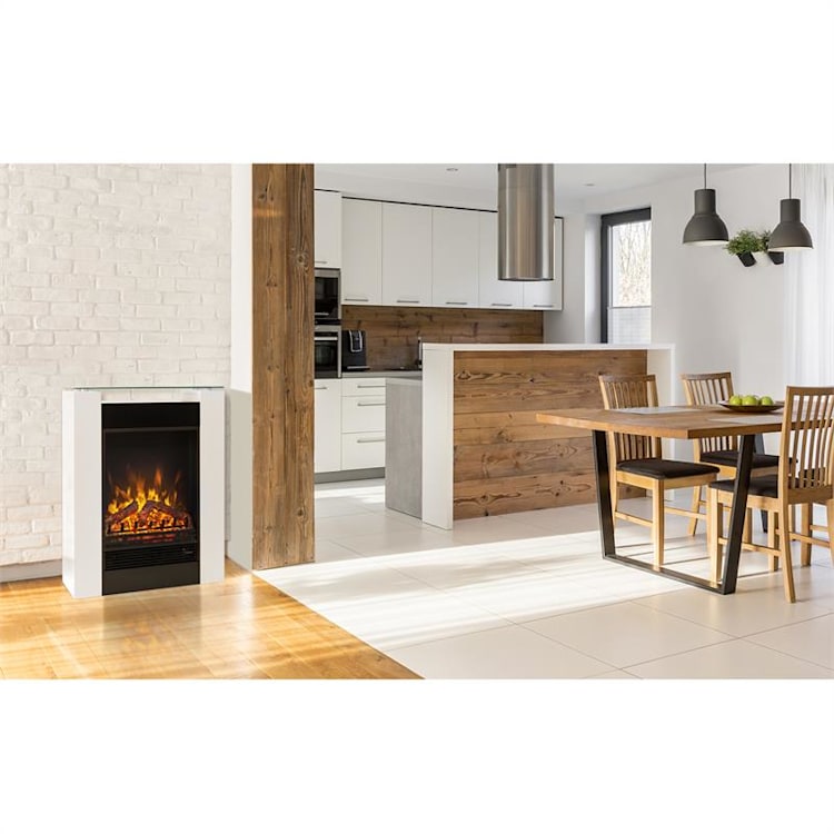 Studio 5, električni kamin, ventilator za topli zrak, 900 / 1800W, daljinski upravljač, bijela Bijela