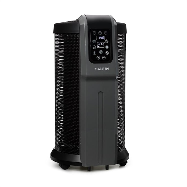 Datscha Digital verwarming afstandsbediening timer rollers 2200W zwart/grijs