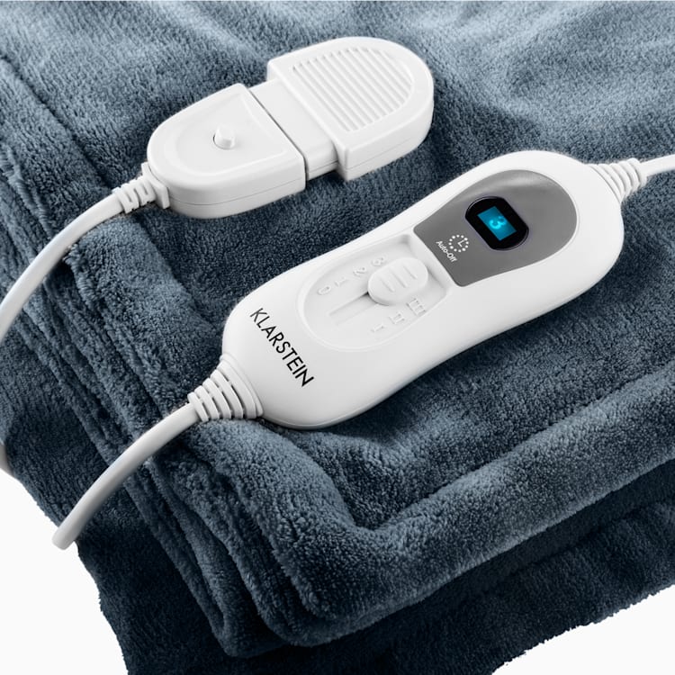 Dr. Watson XL Manta eléctrica 120 W lavable 180x130cm micro fibra gris Gris | XL