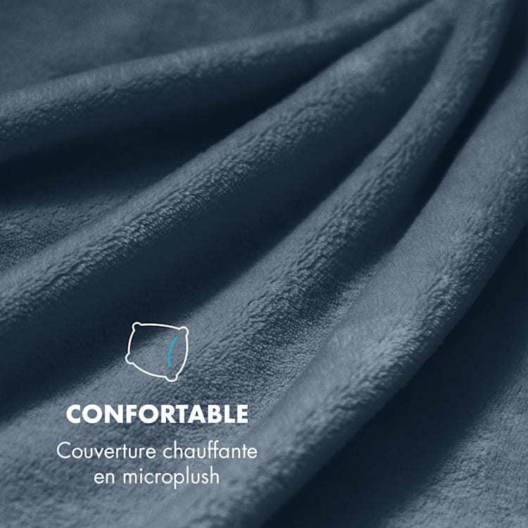 Dr. Watson XXL Couverture chauffante 120W 180 x130 cm microfibre - gris Gris | XL