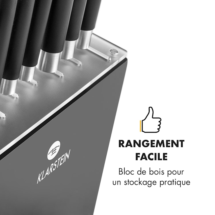 Kitano Set 8 pièces couteaux & bloc lames de précision Design japonais