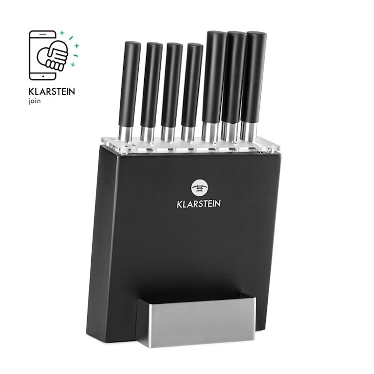 Kitano 8 pezzi Set di coltelli con blocco lame di precisione design giapponese