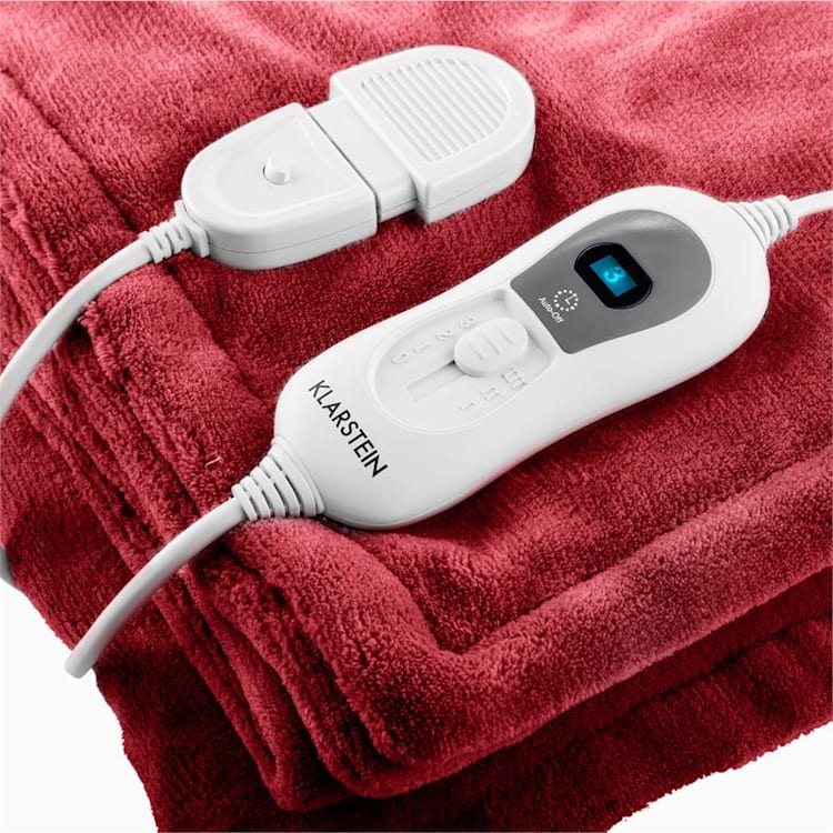 Dr. Watson XL Manta eléctrica 120 W lavable 180x130cm micro fibra morada Rojo | XL