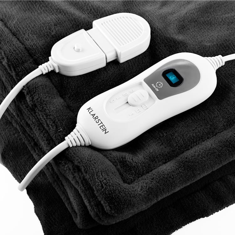Dr. Watson XL Couverture chauffante 120W 180x130cm microfibre - noir Noir | XL