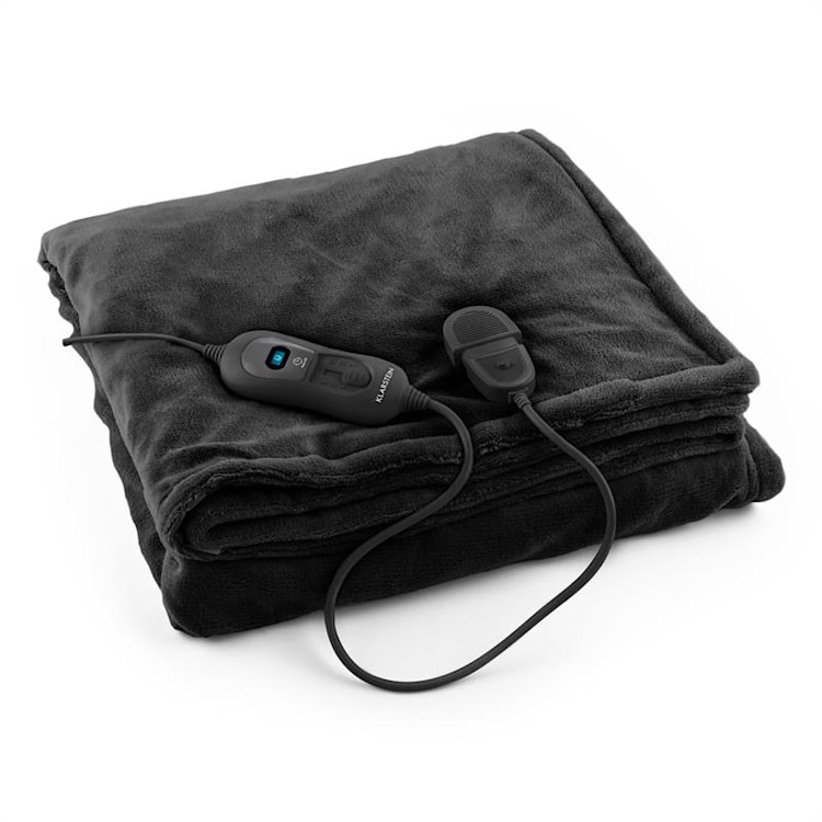 Columbo XL melegítő takaró, 120 W, mosható, 180x130 cm, mikroplüss, fekete Fekete | XL