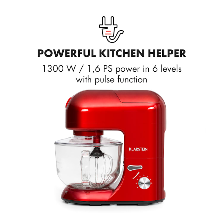 Lucia Rossa 2G, robot de bucătărie, mixer, tocător de carne, 2000 W, BPA-Free Roșu
