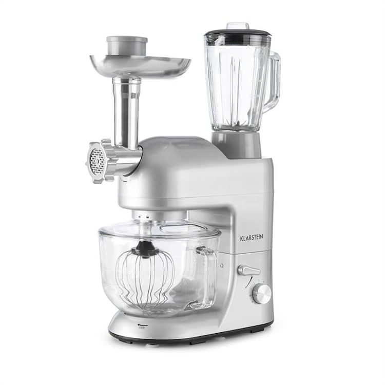 Lucia Argentea 2G Robot multifonction mixeur hachoir 1300W -argent Argent