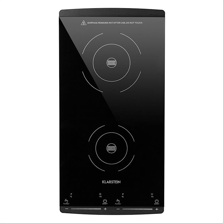 VARICOOK, plită de gătit subțire, 2 ochiuri, 2900 W, 60-240 ° C, neagră 2900 W