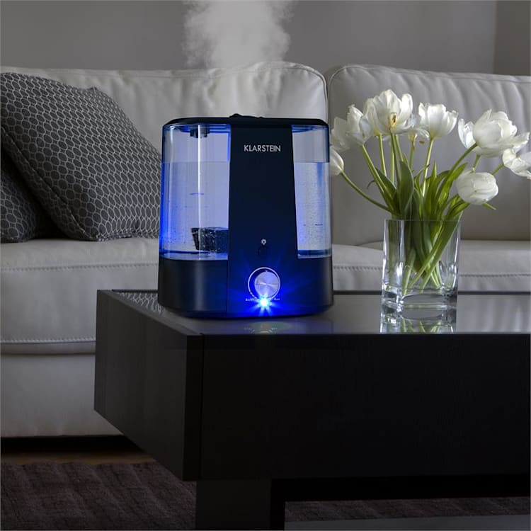 Toledo Ultraschall-Luftbefeuchter Aroma-Diffusor 6l LED-Licht schwarz Schwarz