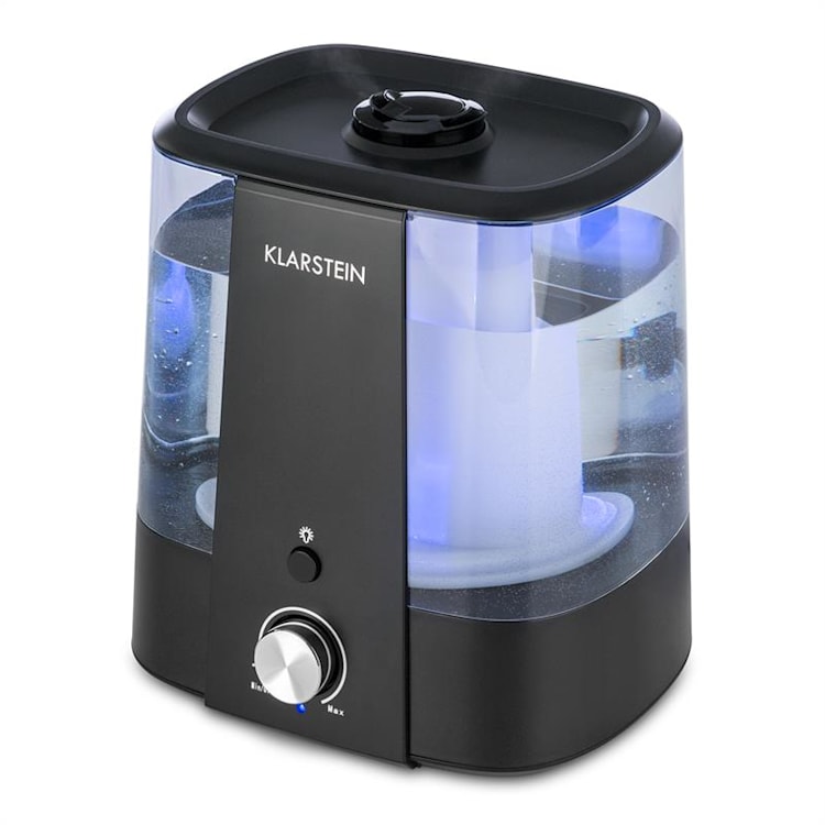 Toledo Ultraschall-Luftbefeuchter Aroma-Diffusor 6l LED-Licht schwarz Schwarz