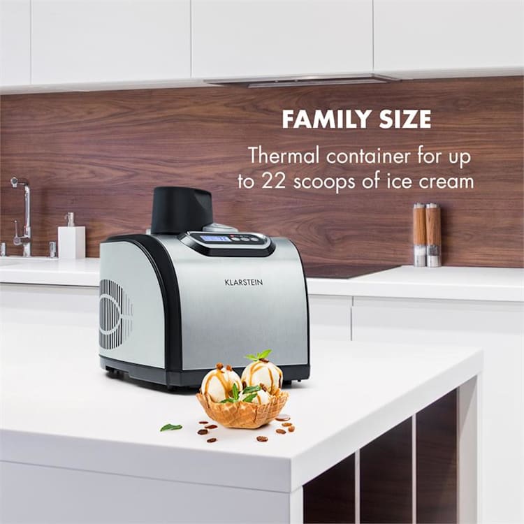 Sweet Dreams Sorbetière Yaourt glacé Compresseur 1,5L - inox