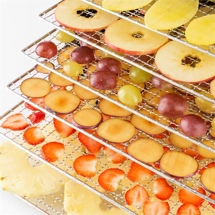 Heldere Fruit Jerky Plus 6 droogautomaat 6 opslagvakken blik 420-500W zwart 6 stages