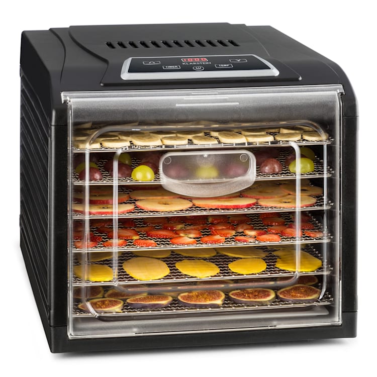 Fruit Jerky Plus 6 Dörrautomat Timer 6 Ablage 420-500 W 35-70 °C Display 6 Etagen