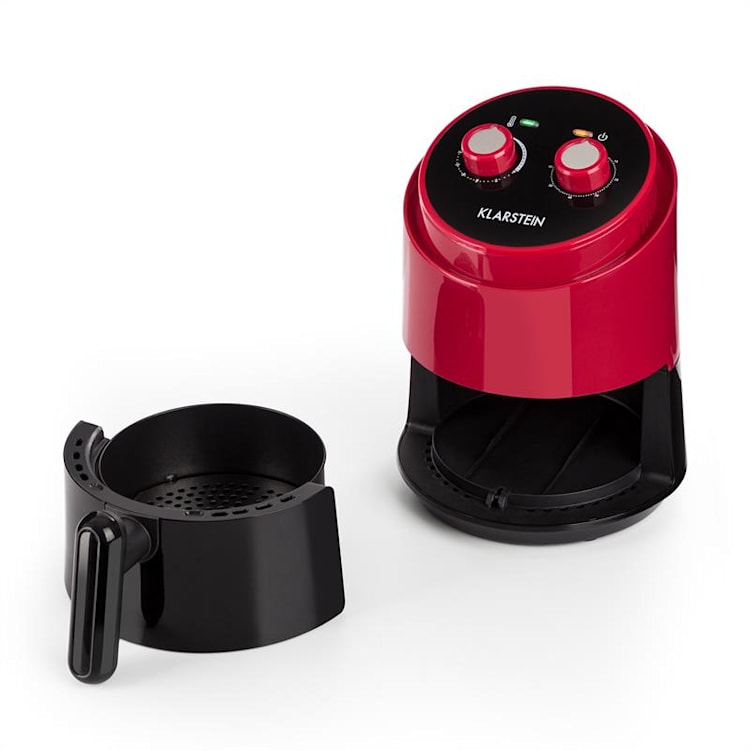 Well Air Fry Heißluftfritteuse 1230W Überhitzungsschutz 1,5L rot Rot