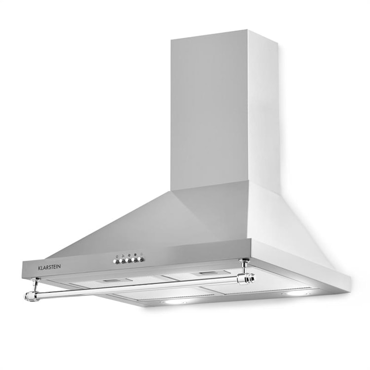 Montblanc 60 Dunstabzugshaube 610m³/h 165W 2x1,5W LED Reling Silbergrau