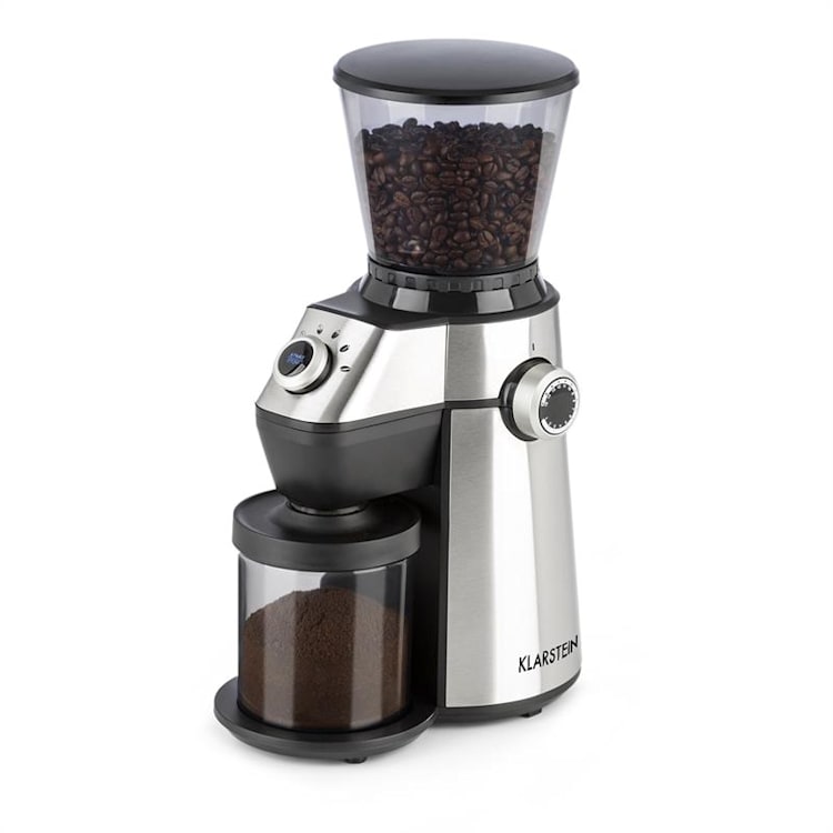 Triest Kaffeemühle Kegelmahlwerk 150W 300g 15 Mahlgrade Edelstahl