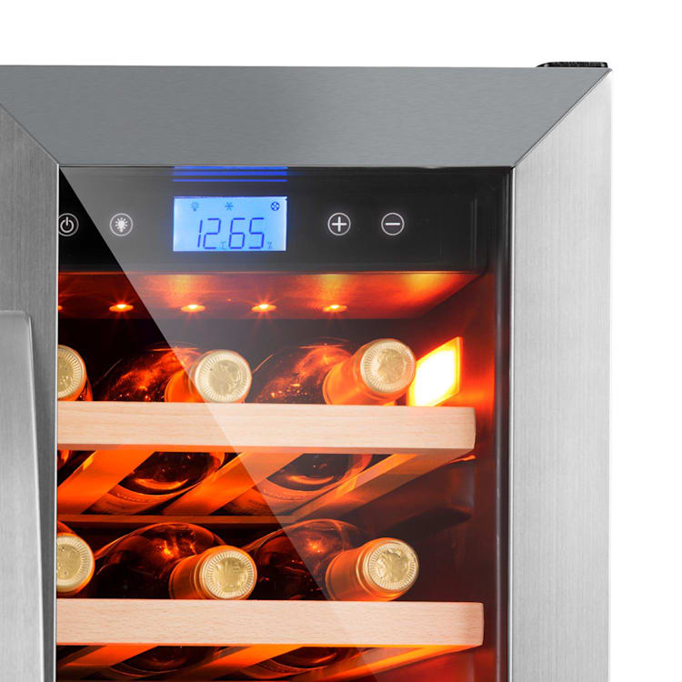 Vinovilla 42 Twin Built-In Duo Zweizonen-Weinkühlschrank 126l 42 Fl. 3-Farben Glas 42 Ltr | 2 Kühlzonen