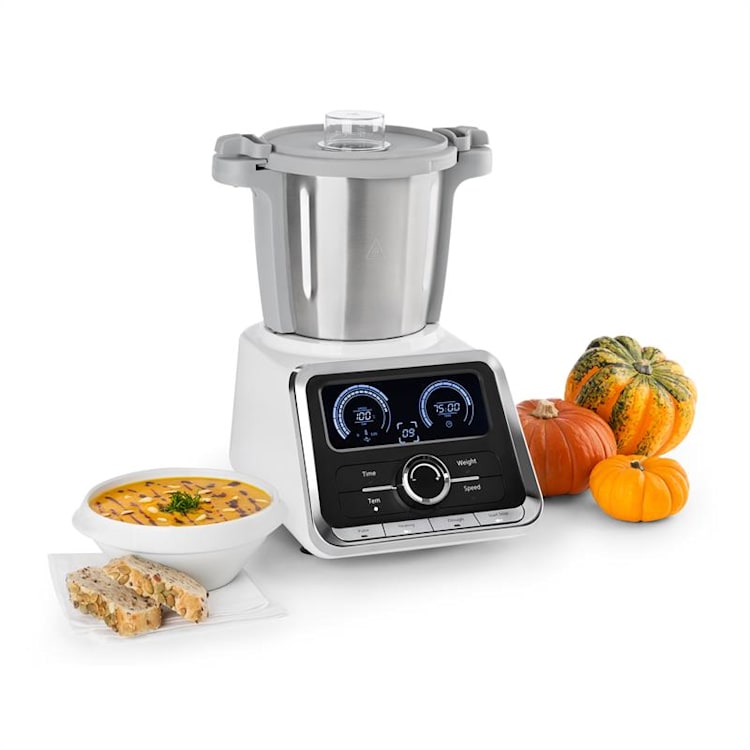 GrandPrix Robot da Cucina 500W/1000W Ciotola in Acciaio Inox 2,5l bianco