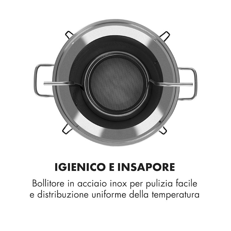 Maischfest Paiolo di Ammostatura 5 pz. 1500/3000W 25l LCD Touch Acciaio Inox 25 Ltr