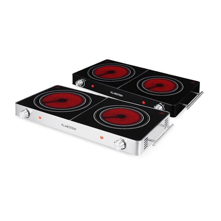 VariCook Duo Piano Cottura 3000W Acciaio Inox Impugnature argento Argento